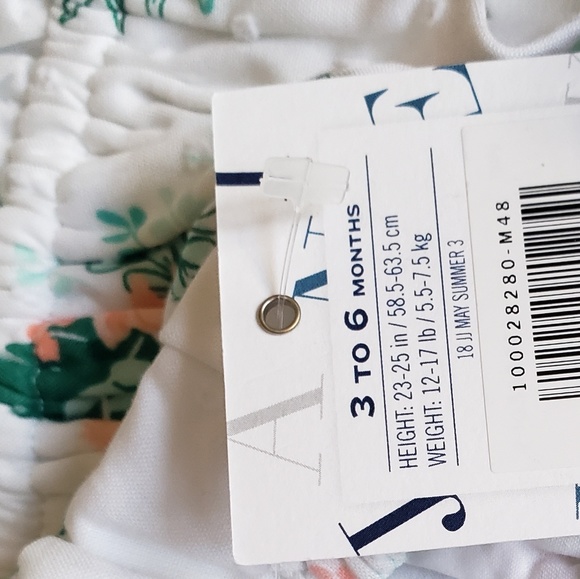 NWT Janie and Jack floral romper baby girl clothes - Picture 3 of 6